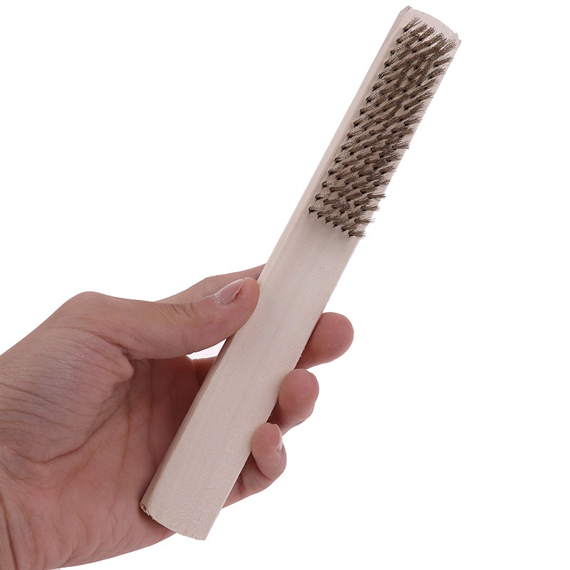 Hl Bàn Chải Cuộn Sợi Đồng Cán Gỗ