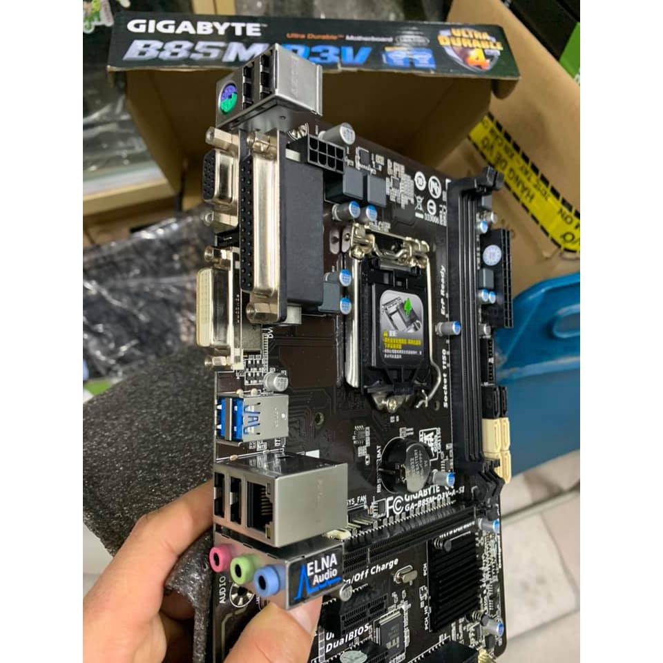 Combo Mainboard Gigabyte B85M-D3V, CPU Xeon E3-1220V3