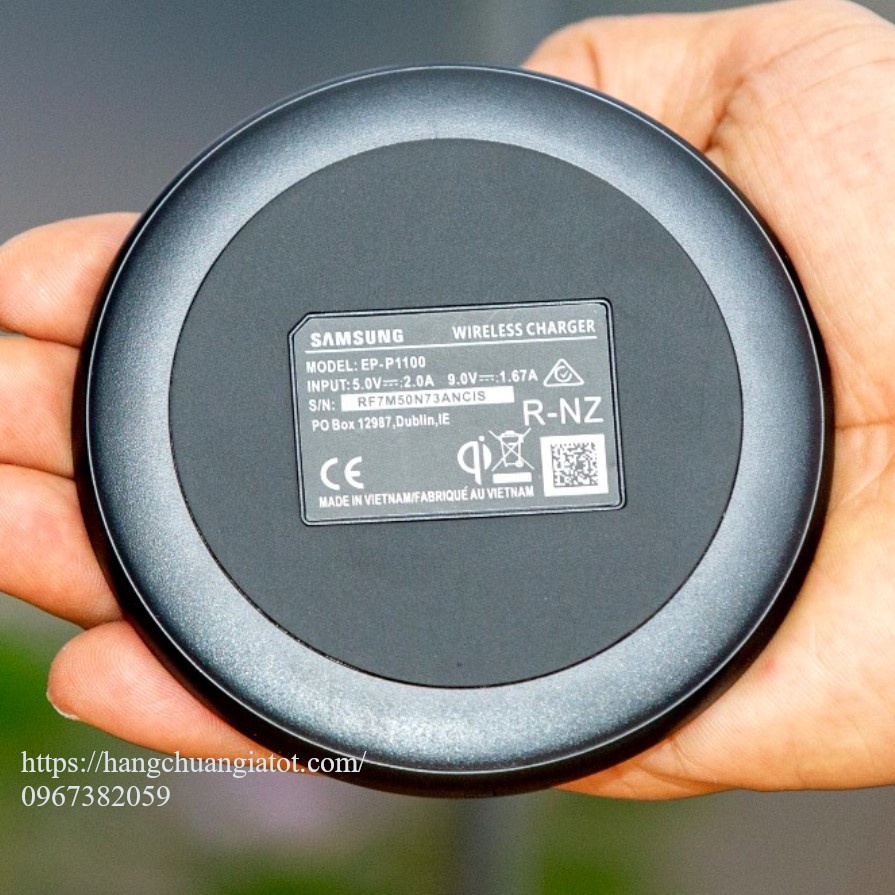Bộ sạc nhanh không dây Sam Sung EP-P1100 chính hãng Wireless Charger, công suất sạc 15W