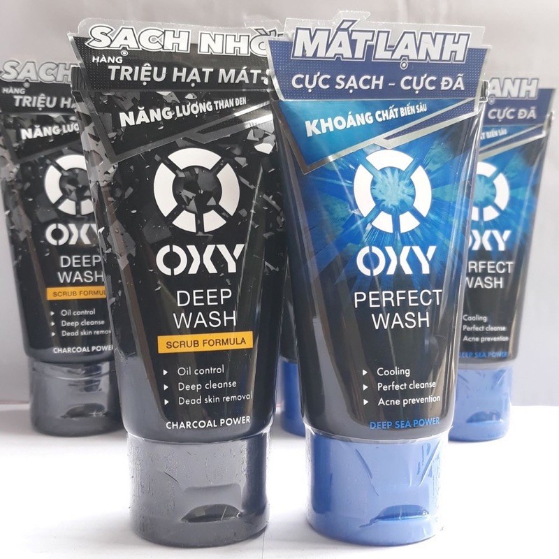 Kem Rửa Mặt Sạch Sâu Hoàn Hảo Oxy Perfect Wash - Deep Wash (Tuyp 50gr và Tuyp 100g)