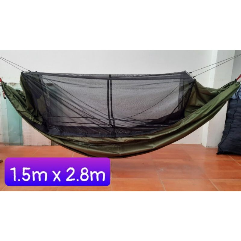 Võng 2 lớp, 3 lớp, có mùng hoặc không, thích hợp đi dã ngoại. Hàng xuất Châu Âu