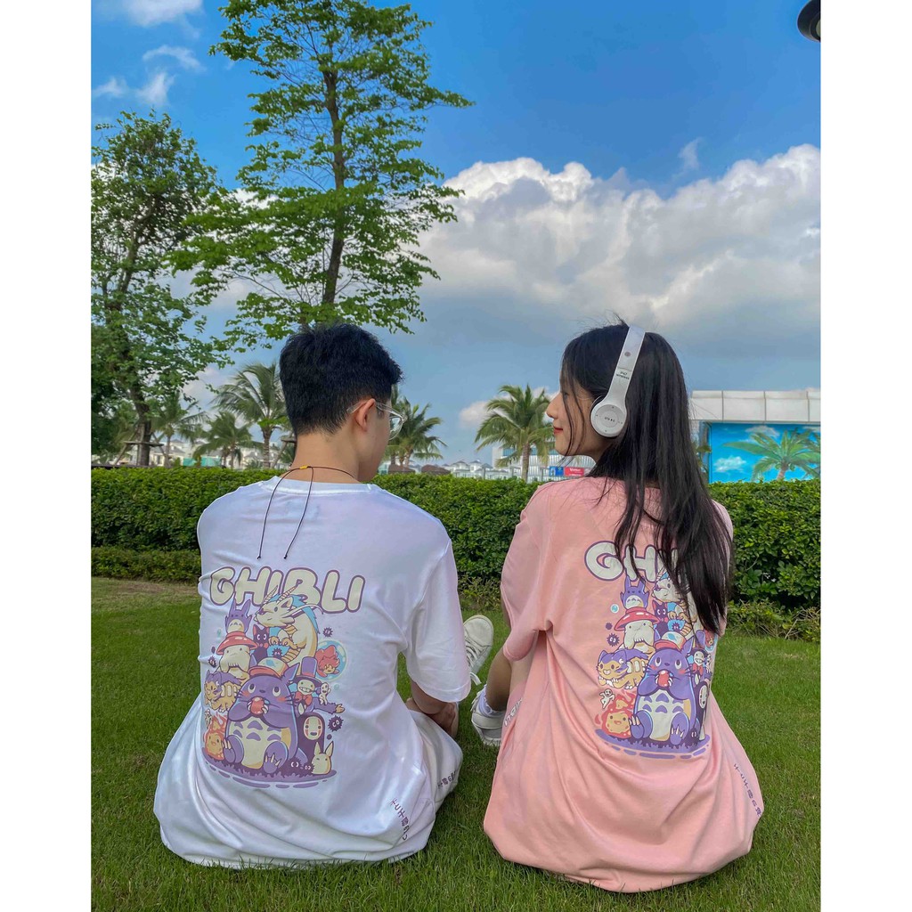 Set thun GHIBLI nhiều màu form rộng dễ mặc basic unisex - Made by Fiin