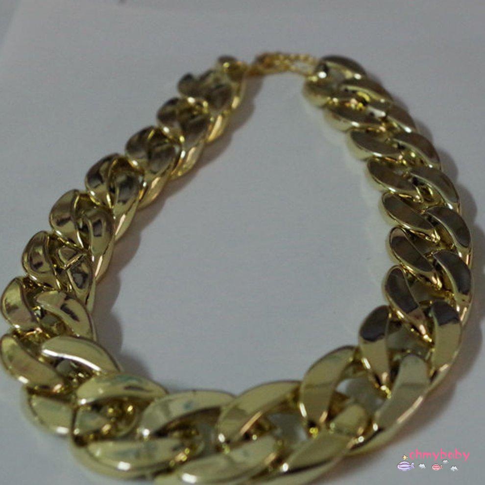 Vòng cổ 45 cm cho chó Con chó con lớn chịu mài mòn Dây chuyền chuỗi vàng sáng bóng [8/21]