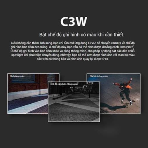 Camera không dây wifi ezviz c3w Full HD có màu ban đêm Hàng chính hãng