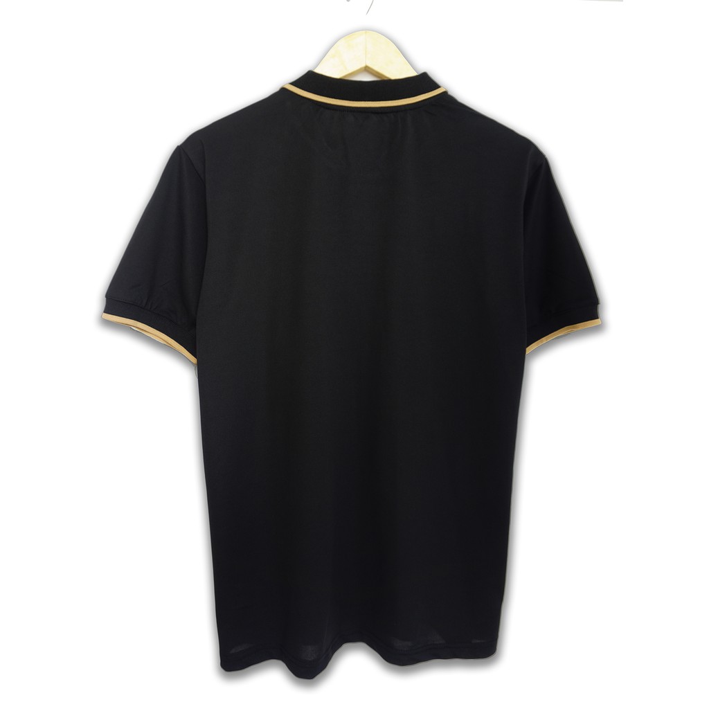 Áo Polo cổ viền Màu Đen Cao cấp, vãi cá sấu cotton, Chuẩn form, sang trọng, thanh lịch POLAB | BigBuy360 - bigbuy360.vn