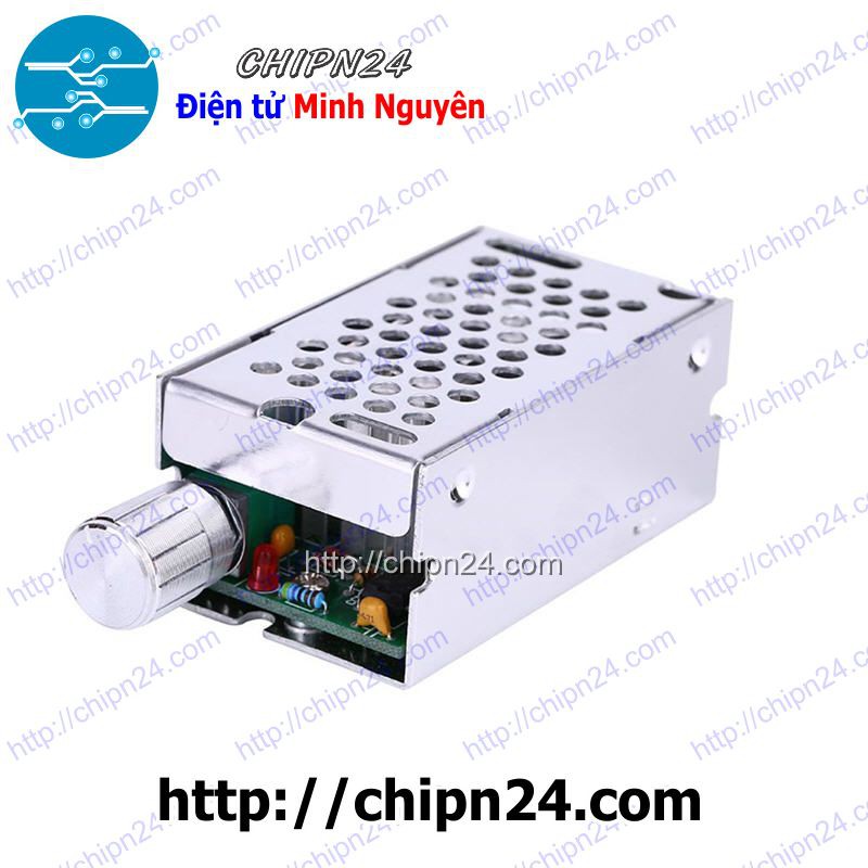 [1 MẠCH] Dimmer DC 10A 12V24V36V48V60V (Có hộp bảo vệ)