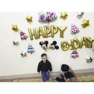 Bộ bóng bay trang trí sinh nhật happy birthday