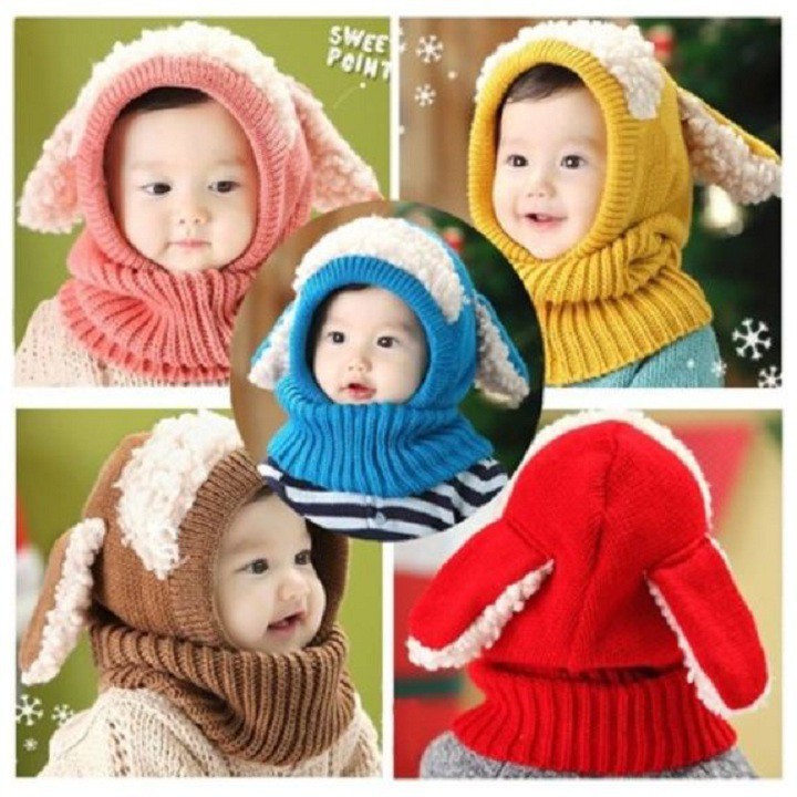 [HOT NEW] MŨ LEN TAI CỪU CÓ CỔ SIÊU ẤM DÀNH TẶNG CHO BÉ YÊU