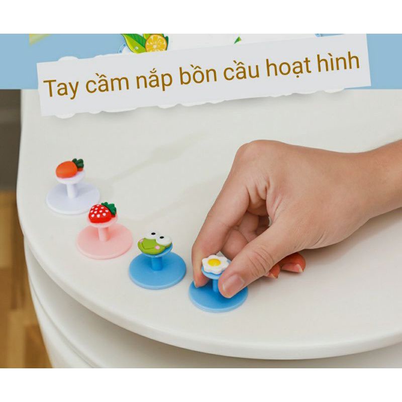 Dụng cụ nhấc nắp bồn cầu thông minh tiện dụng sạch sẽ.