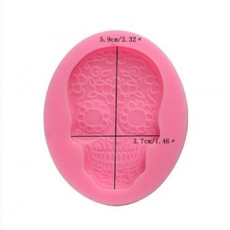 Khuôn Silicone Làm Bánh/Kẹo/Sô Cô La Hình Đầu Lâu 3D DIY