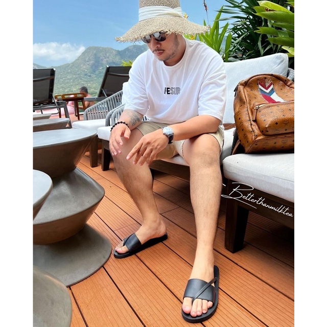 Dép sandal xỏ ngón quai ngang basic