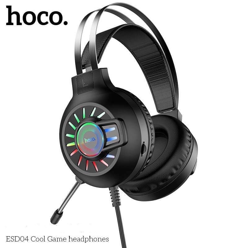 Tai nghe Gaming Hoco ESD04 - Có mic đàm thoại - Head phone chụp tai Bluetooth cho Game thủ