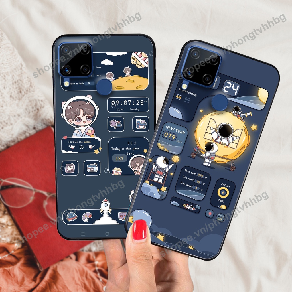 Ốp lưng Realme C12 / Realme C15 / Realme C17 / Realme 7I phi hành gia hoạt hình 3D cute giá rẻ