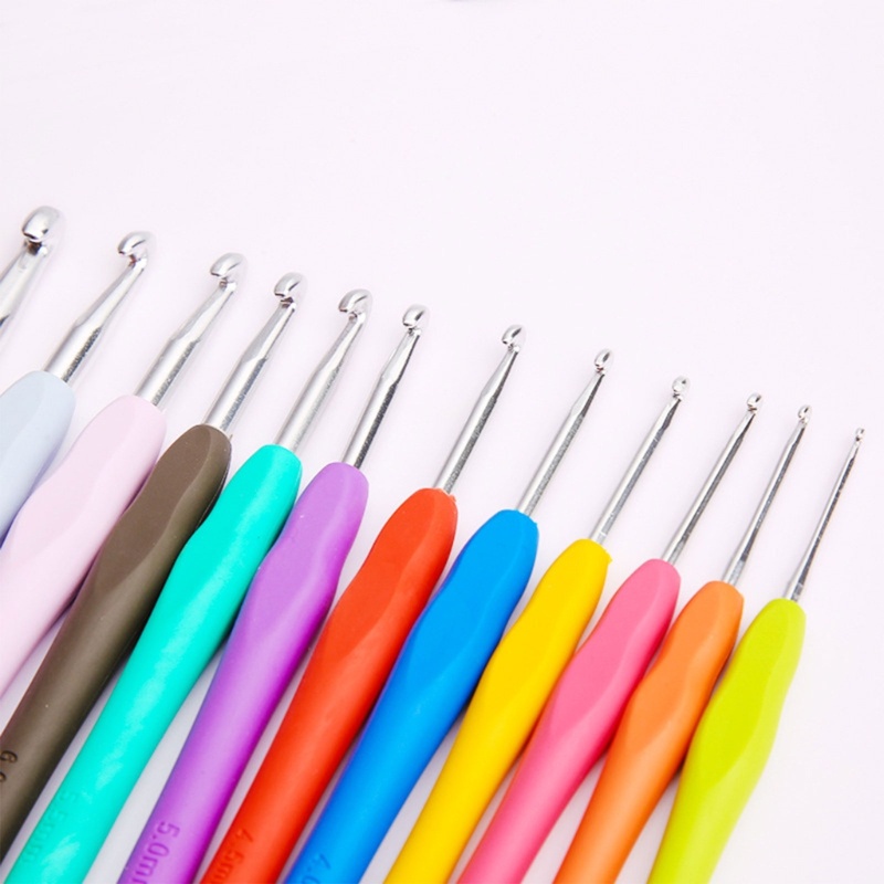 Aoto Bộ 41 Dụng Cụ Móc Đan Len Thủ Công Tay Cầm Mềm Mại