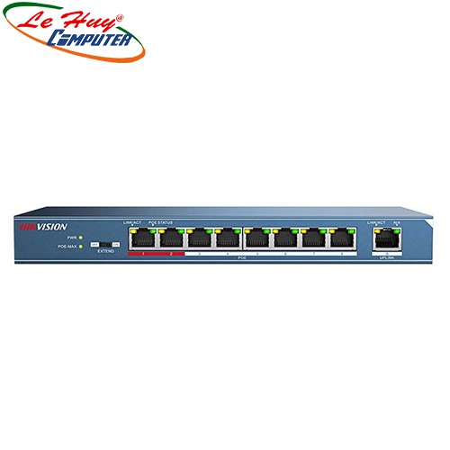 Thiết bị chuyển mạch Switch HIKVISION DS-3E0109P-E(C) 8-port 10/100Mbps PoE