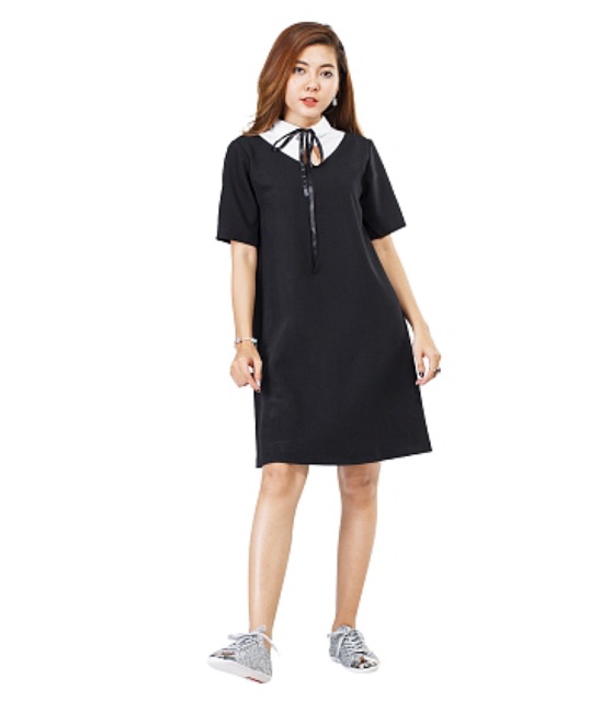 Đầm suông nơ cổ siêu dễ thương Annie Dress - D0078