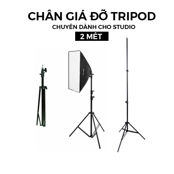 Chân giá đỡ Tripod Studio 2 Mét dành cho đèn livestream