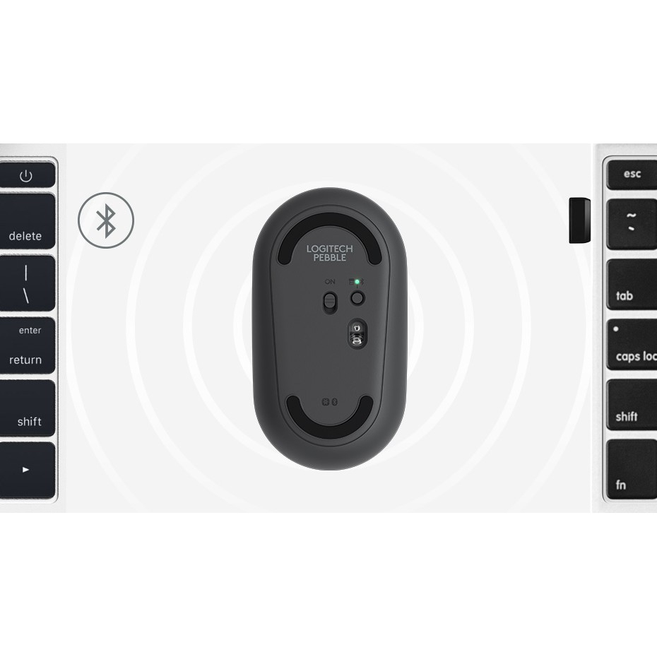 Chuột máy tính Logitech PEBBLE M350 mỏng nhẹ không dây Bluetooth Wireless Mouse 1000DPI | WebRaoVat - webraovat.net.vn