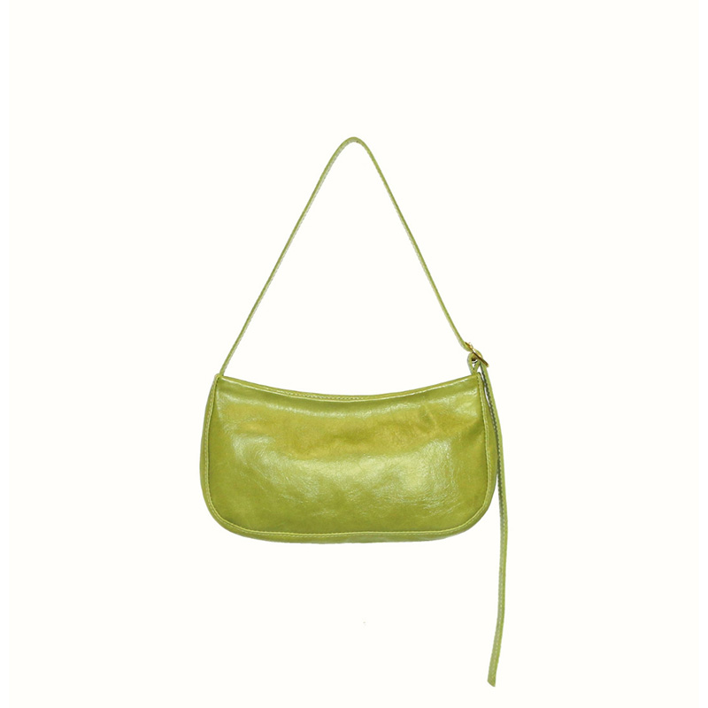 Túi đeo vai IELGY hình lưỡi liềm bằng da mềm kiểu đơn giản dễ phối đồ với bốn màu trơn tùy chọn cho nữ mang đi làm