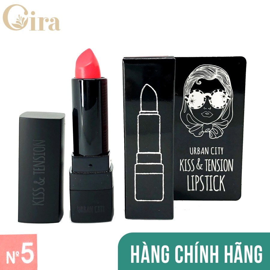 [Màu.5] Son thỏi lì, dưỡng Urban City Kiss & Tension Lips