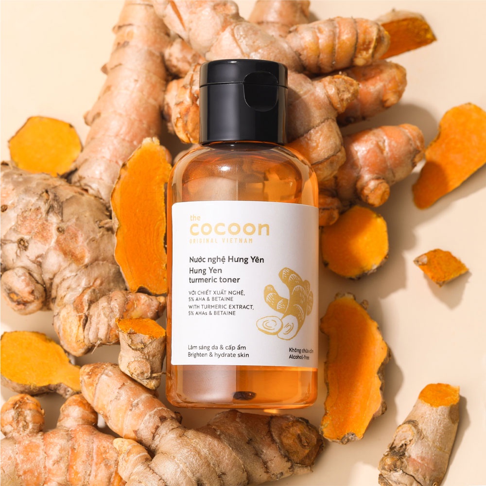 Nước nghệ Hưng Yên COCOON làm sáng da cấp ẩm Hung Yen Turmeric Toner 140ml COCN24