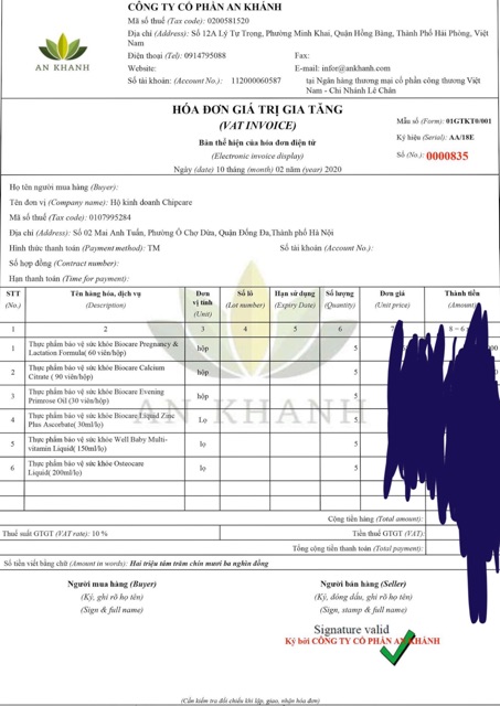 Canxi Citrate Biocare bổ sung Canxi hữu cơ