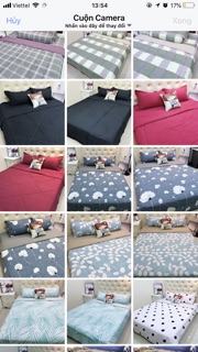 SET CHĂN GA GỐI CHĂN TRẦN BÔNG