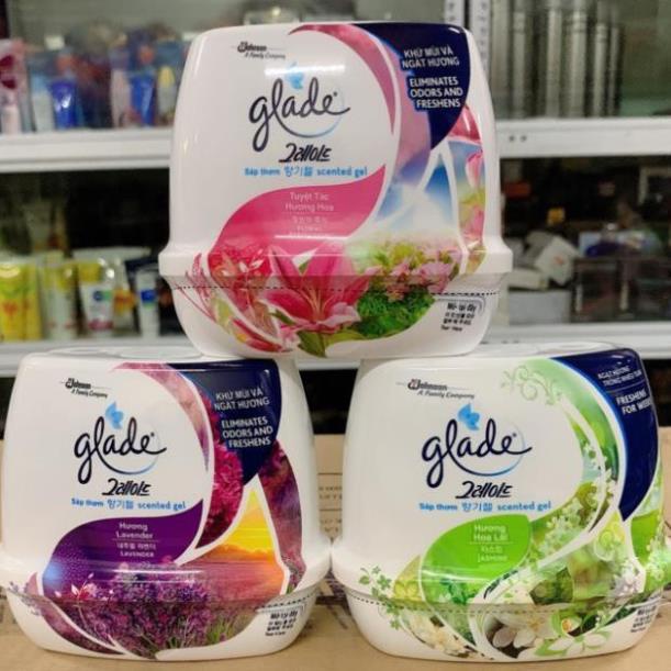 Sáp thơm để phòng khử mùi glade 180g có 3 mầu như hình