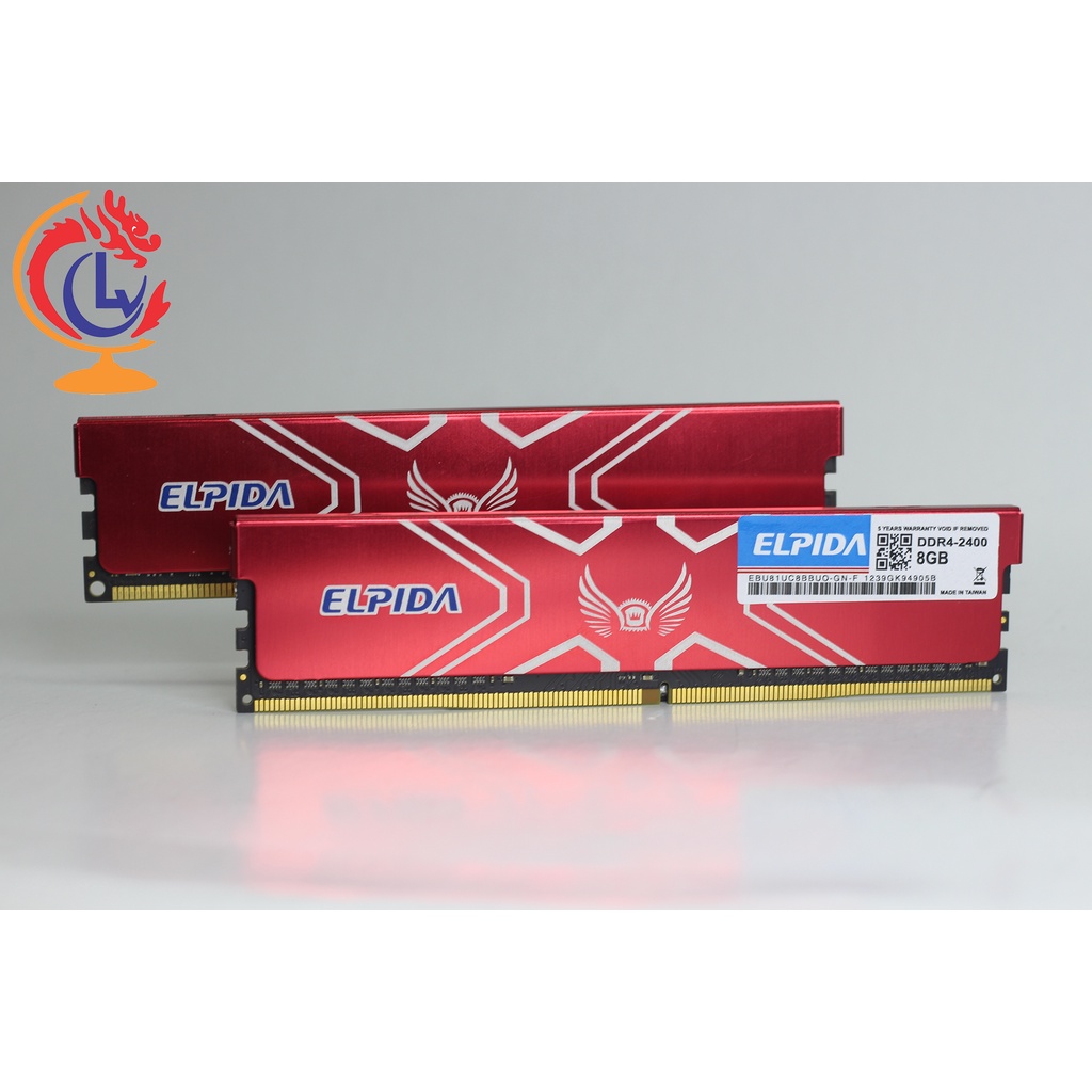Ram DDR4 8G 2400 Elpida Tản nhiệt - DDR4 Elpida 8G 2400 Tản Nhiệt thumbnail