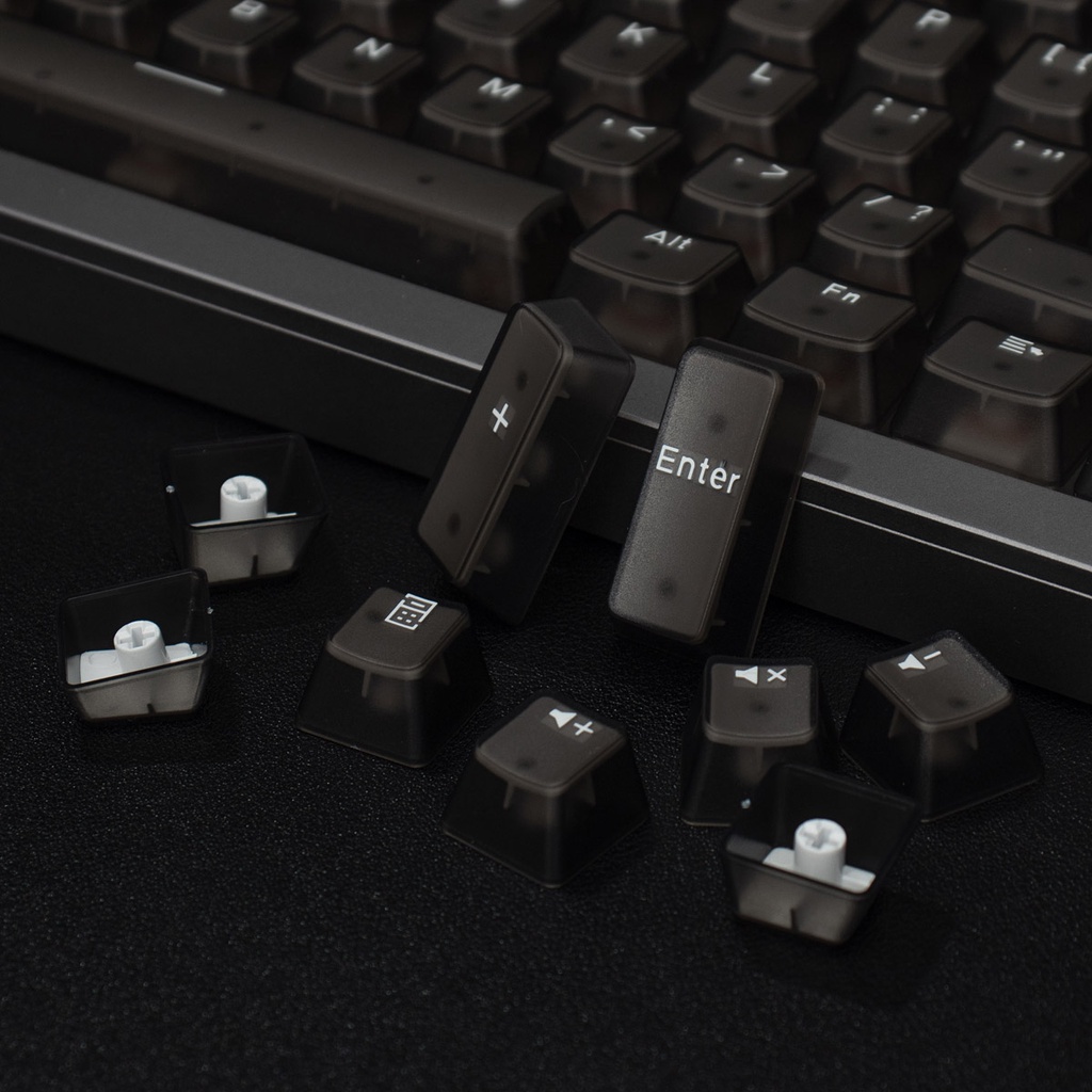 Bộ 132 Nút Bấm Thay Thế Cho Bàn Phím Cơ Chất Liệu ABS Trong Suốt