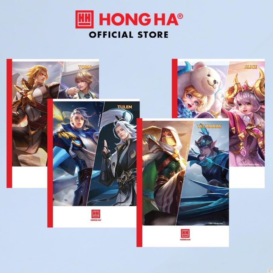 [ Combo 5 Quyển ] Vở kẻ ngang 80 trang hình ảnh Liên Quân Mobile - Hồng Hà  1442 - Hồng Hà