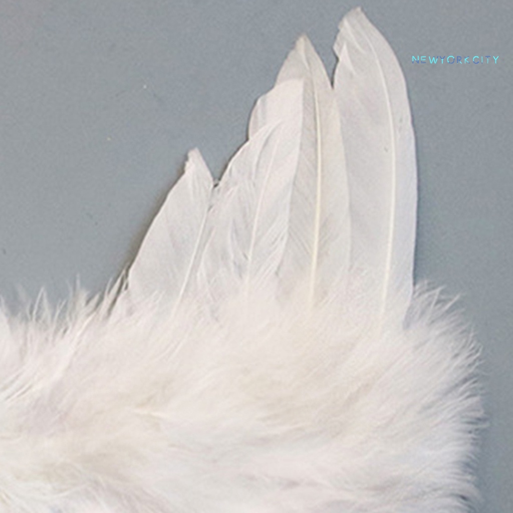 Ny-đồ Trang Trí Cây Thông Giáng Sinh Lông Vũ Màu Trắng Siêu Mềm Bắt Mắt Sành Điệu