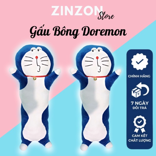 Gấu bông Doremon gối ôm dài êm mịn dễ thương cao cấp ZinZon