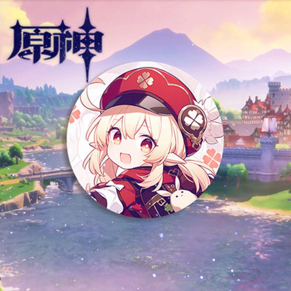 Trâm Cài Áo Hình Anime IVORY Genshin Va Chạm 58mm