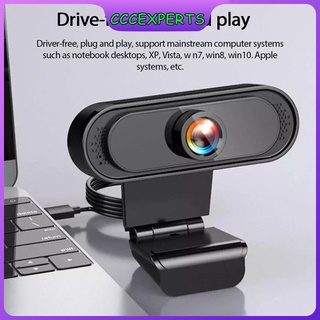 Webcam kỹ thuật số full HD 1080P kèm cáp USB có thể điều chỉnh tích hợp micro dành cho máy tính
