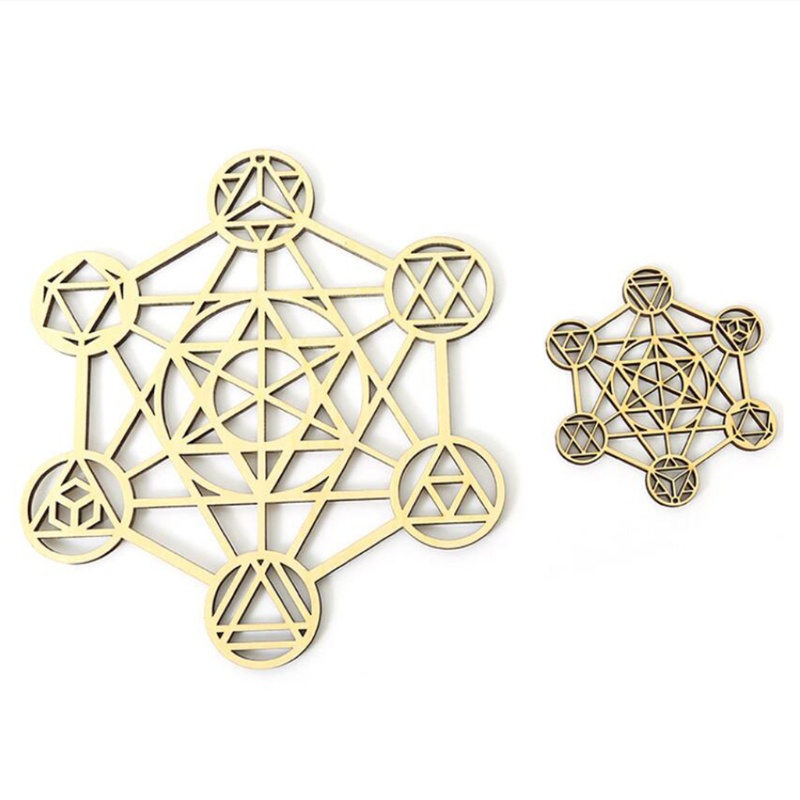 Tấm bảng treo tường trang trí thiết kế biểu tượng thần thánh nghệ thuật bằng gỗ dùng trong phòng tập yoga/thiền định