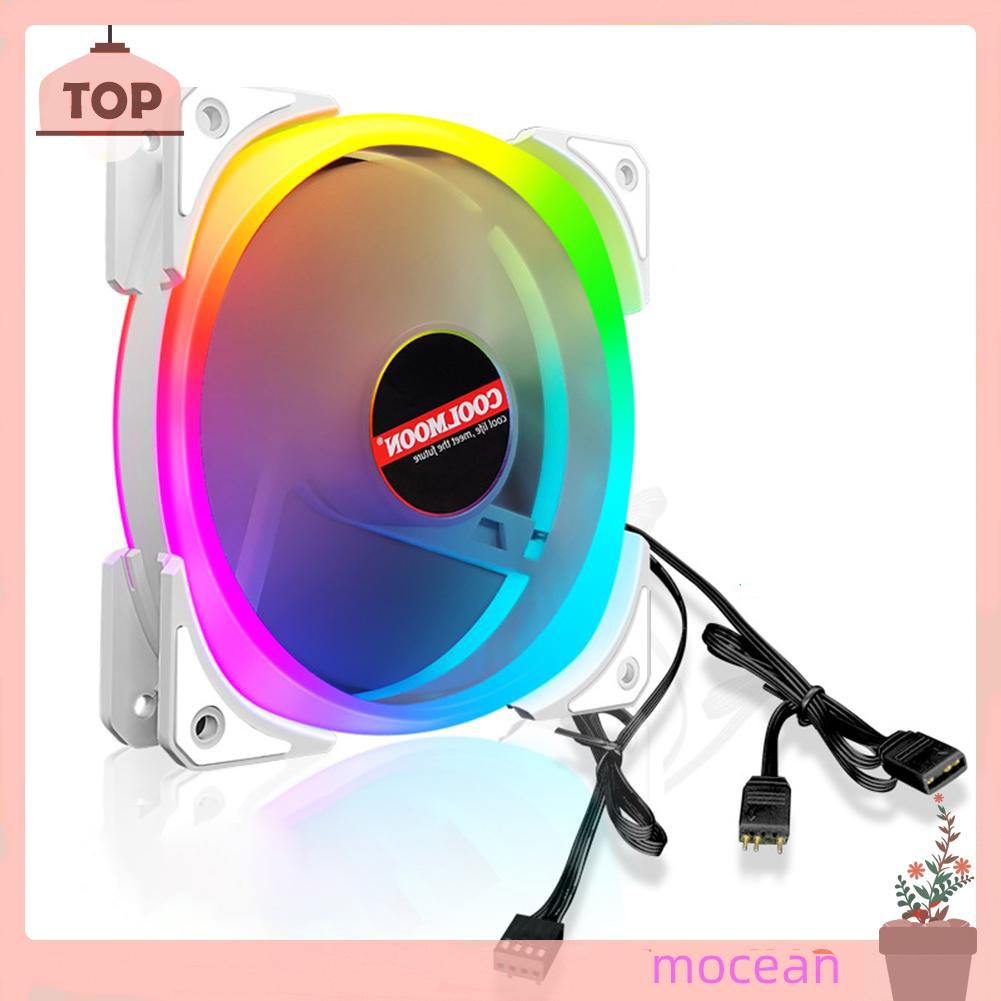 Mocean Quạt Tản Nhiệt 12cm 4pin Pwm 5v 3pin Argb Cho Cpu Máy Tính