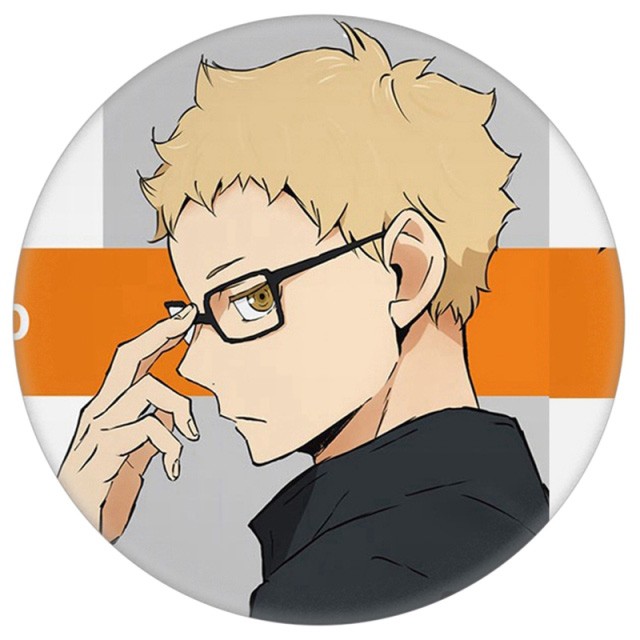 (m04) Huy hiệu cài áo IN HÌNH Haikyuu!! Vua bóng chuyền anime chibi dễ thương tiện lợi