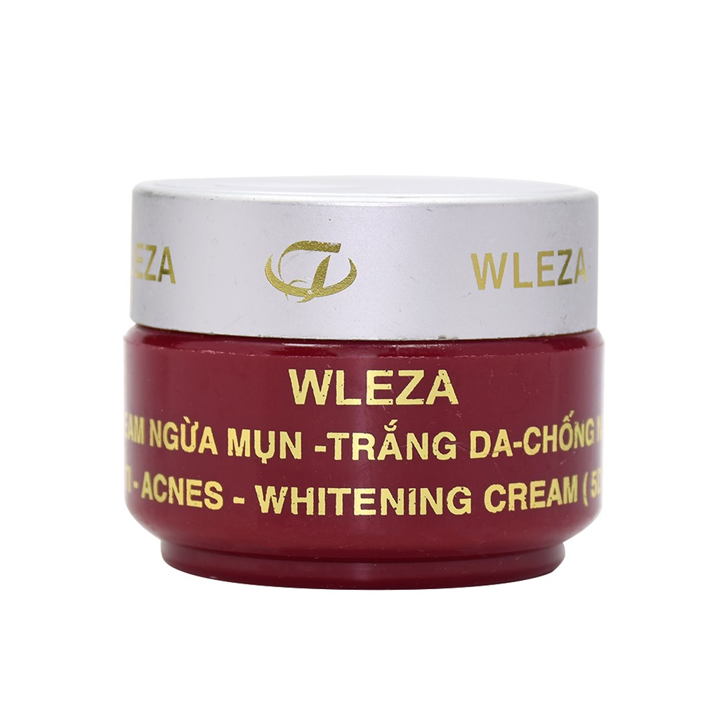 Kem ngừa mụn trắng da chống nắng WLEZA tím - 15g