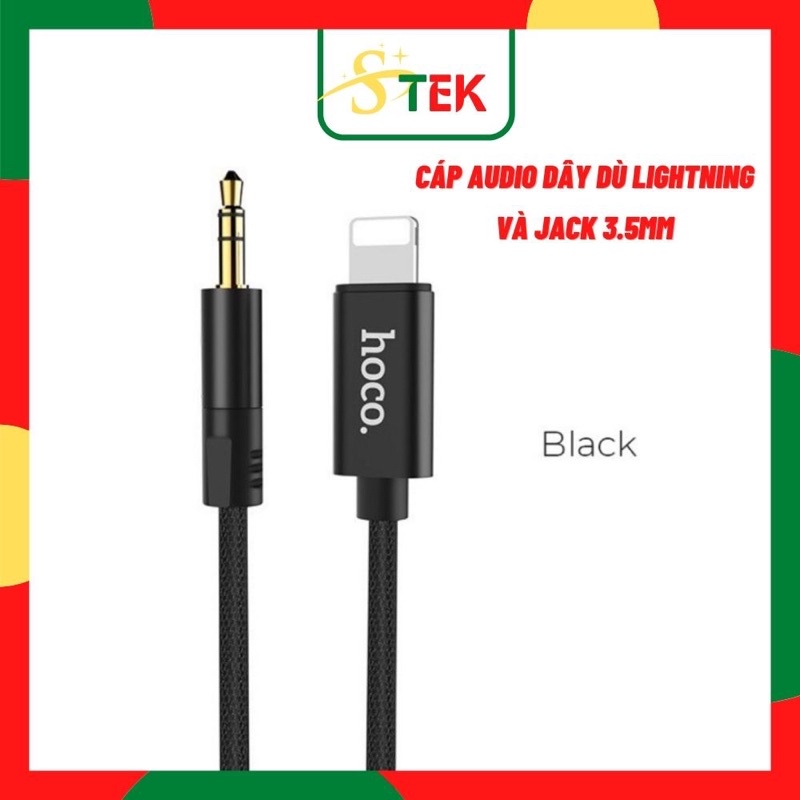 CÁP AUDIO DÂY DÙ LIGHTNING VÀ JACK 3.5MM