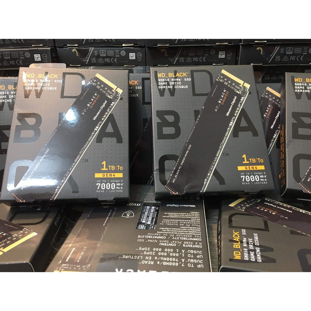 Ổ Cứng SSD WD Black SN850 PCIe Gen4 x4 NVMe M.2 500GB / 1TB (WDS500G1X0E / WDS100T1X0E) | BigBuy360 - bigbuy360.vn
