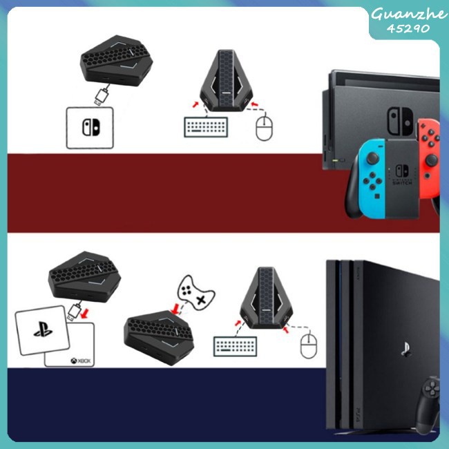 Bộ Chuyển Đổi Chuột Và Bàn Phím Chơi Game Bằng Abs Có Dây Cho Switch / Ps4 / Xbox One