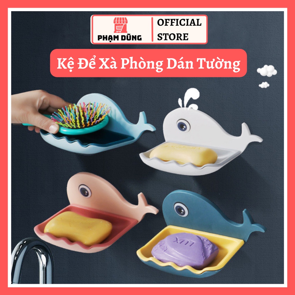 Kệ Để Xà Phòng Nhà Tắm Dán Tường , Khay Đựng Xà Bông - Hình Cá