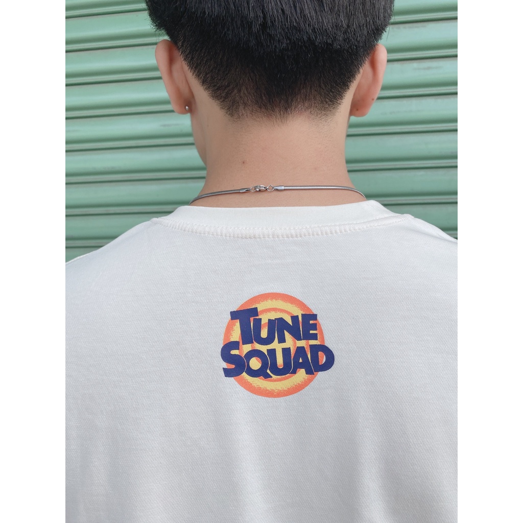 [CHÍNH HÃNG] Áo thun New Era Los Angeles Lakers in hình Thỏ Tune Squad màu Kem