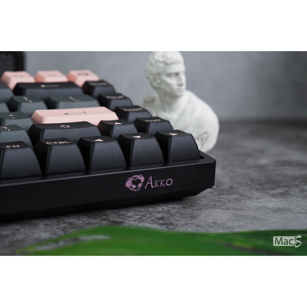  Bàn phím cơ AKKO 3084 v2 ASA – Black Pink (AKKO CS switch / Hotswap / Foam tiêu âm)