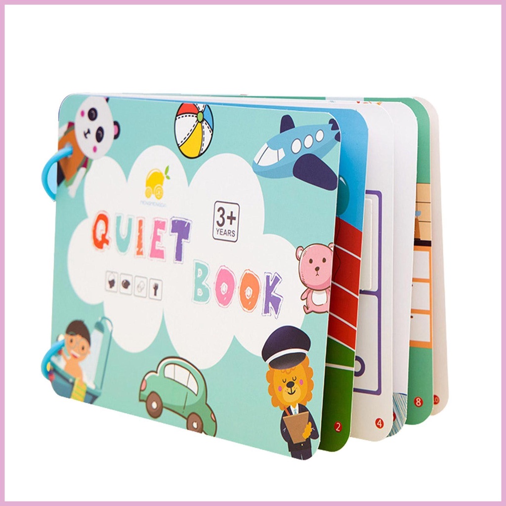 Sách Đồ Chơi Montessori Hình Dạng Cuốn Sách Giáo Dục Sớm Cho Trẻ Mẫu Giáo