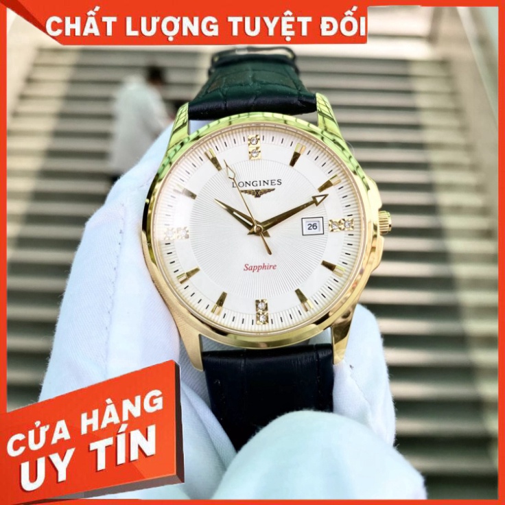 Đồng Hồ Nam LG034 longines Sapphire LG034 Máy Pin Nhật Chống xước Tuyệt Đối
