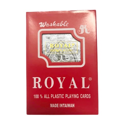 Bài tây Đài Loan Royal  bằng nhựa cao cấp không thắm nước - Bài 52 lá Made in Taiwan - 1 Bộ