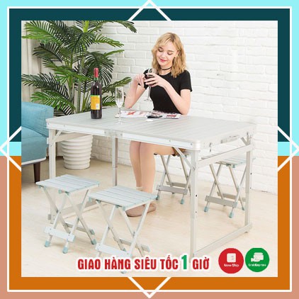 Bộ bàn ghế gấp gọn khung nhôm cao cấp CATA6688 - Bàn Ghế Dã Ngoại Picnic siêu tiện dụng!  Bộ 1 bàn 4 ghế | BigBuy360 - bigbuy360.vn
