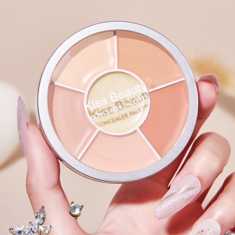 Bảng Kem Che Khuyết Điểm 6 Màu Dưỡng Ẩm Kiềm Dầu Che Phủ Toàn Diện Lâu Trôi Chăm Sóc Da Trang Điểm Làm Đẹp 2022 Ce